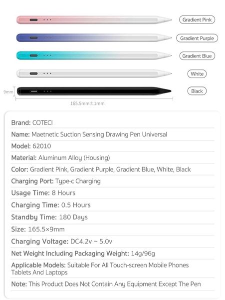 Bút cảm ứng Coteci 62010