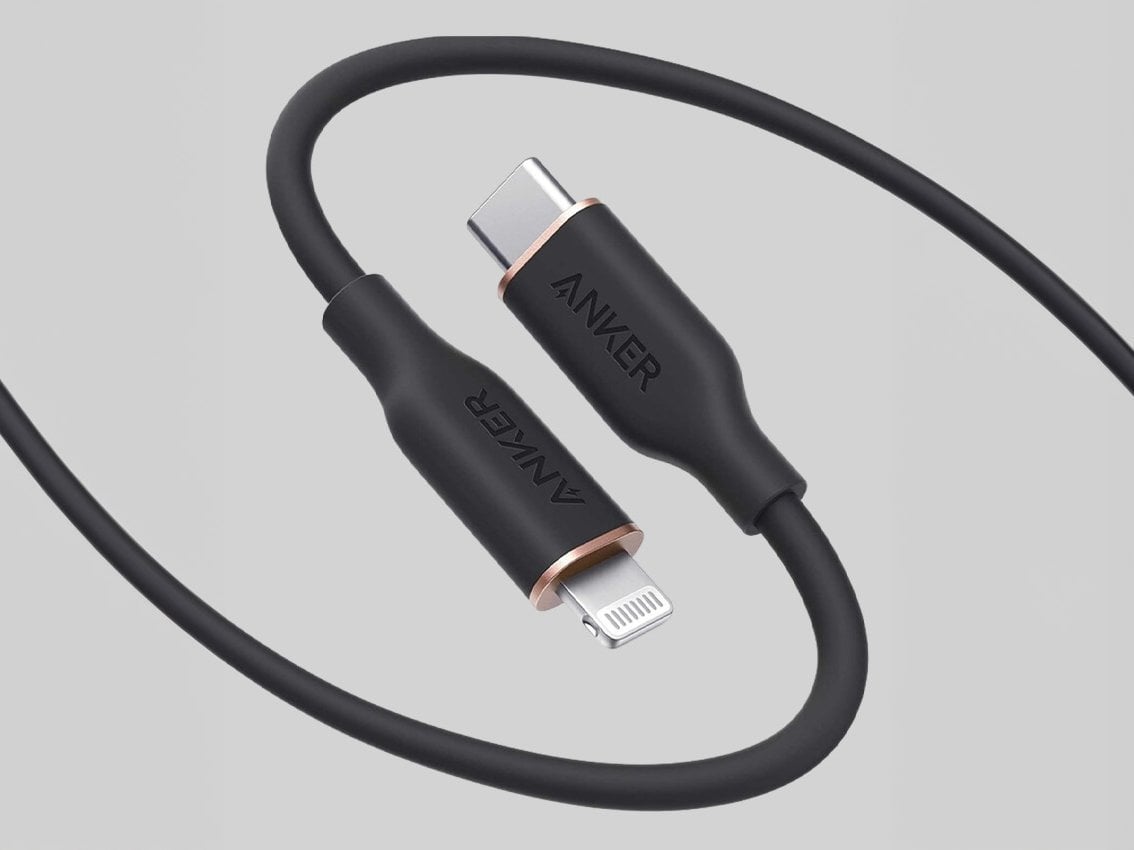 کابل تبدیل USB-C به لایتنینگ انکر مدل Powerline III Flow A8662