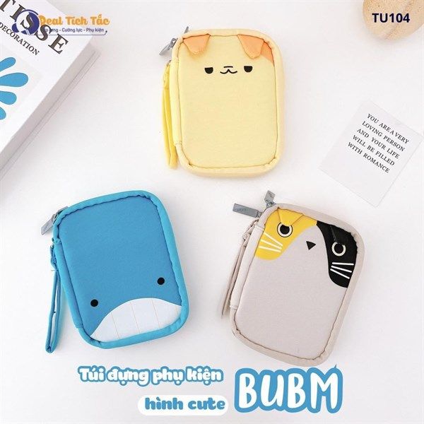 ** Túi đựng phụ kiện BUBM hình cute