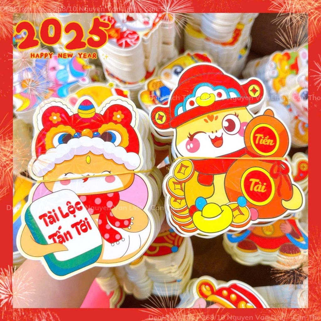 ** Set 10 bao lì xì Chibi 2025 Mix