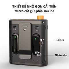 Loa trợ giảng + Mic không dây cài áo J6