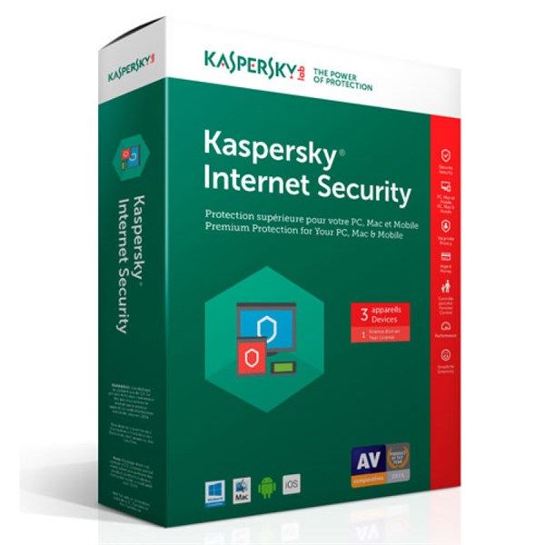 ** Phần mềm Kaspersky internet 3 PC 2020