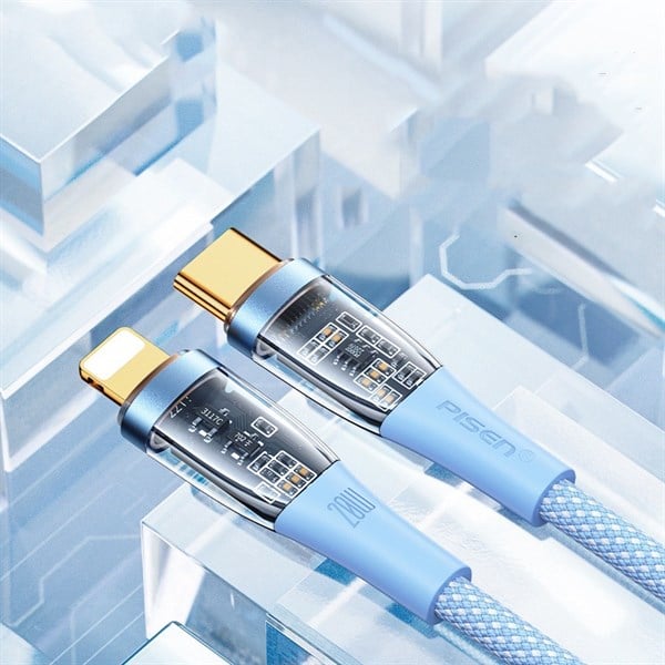 CÁP SẠC PISEN TYPE C TO LIGHTNING HỖ TRỢ SẠC NHANH 3A