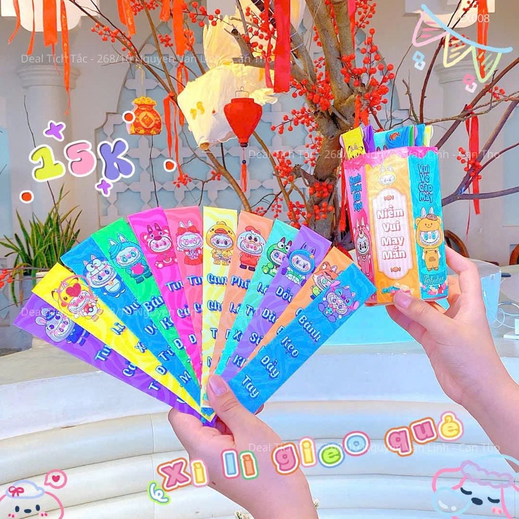 ** Set bao lì xì gieo quẻ 15k