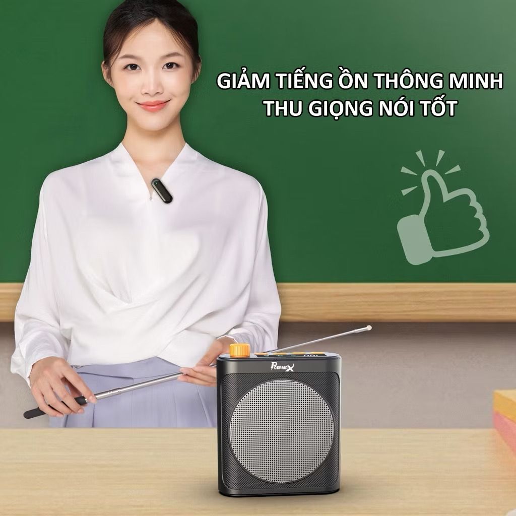 Loa trợ giảng + Mic không dây cài áo J6