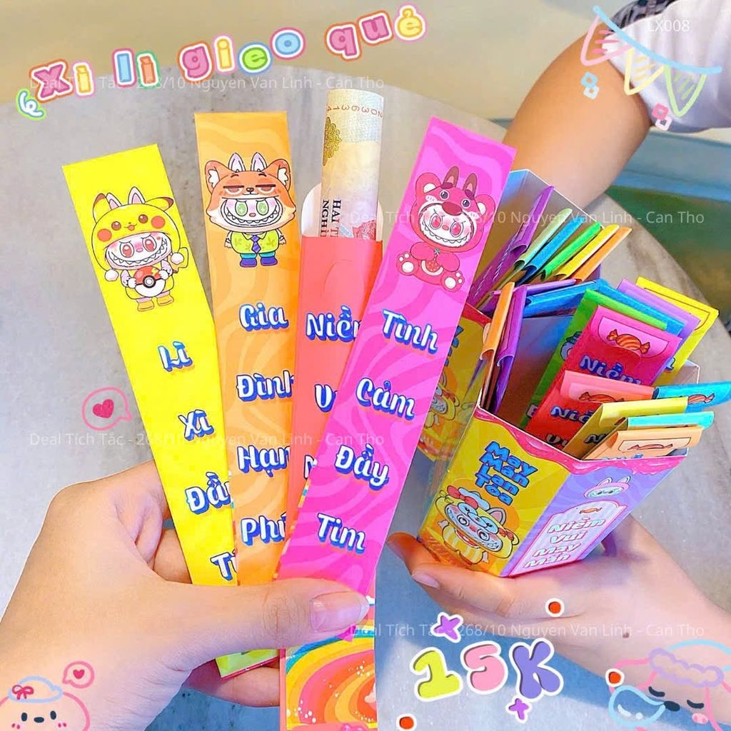 ** Set bao lì xì gieo quẻ 15k