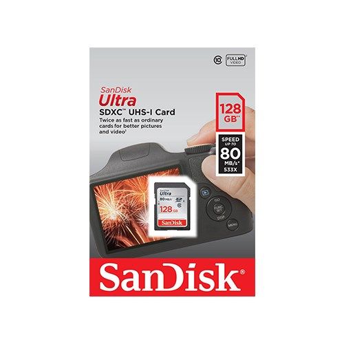 Thẻ nhớ SD Sandisk Ultra 128G 120MB/s