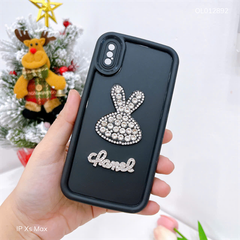 Ốp IP Xs Max dẻo dính đá thỏ Charnel