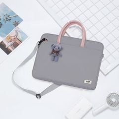 Cặp Latop Bubm có móc khoá gấu 14 inch
