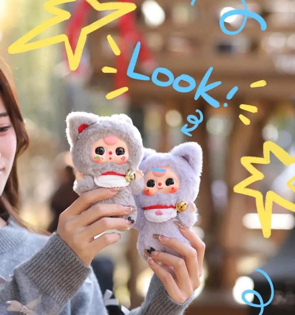 ** Hộp Random Baby Three Mèo Tỷ Phú