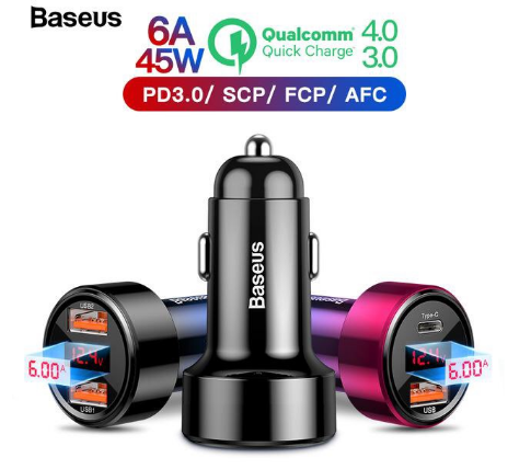 Sạc xe hơi Baseus 45W U + C