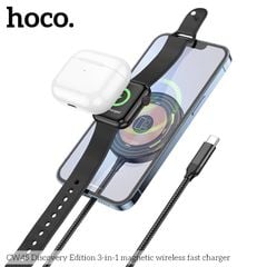 Đế sạc không dây Hoco CW45 3 in 1