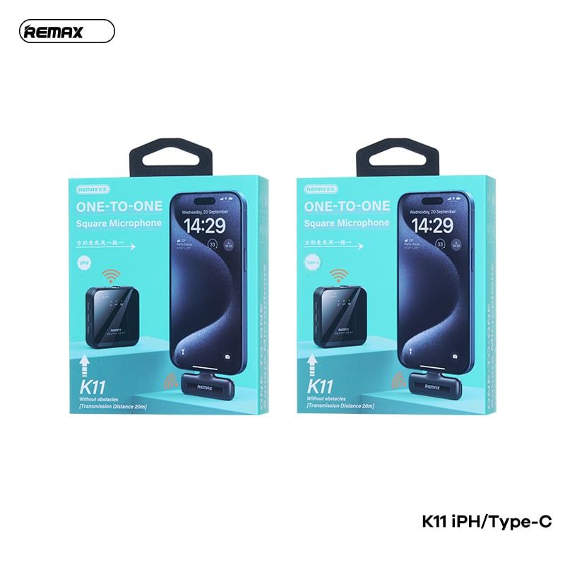 Micro cài áo Remax K12 2 Mic cổng IP