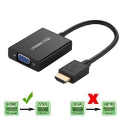 ** Cáp chuyển Hdmi ra Vga Ugreen MM102 có Audio