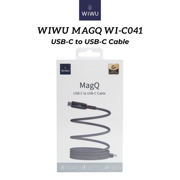 Cáp Type C to Type C Wiwu C041 100W 1m từ tính