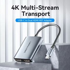 ** Cáp chuyển Type C ra 2 Hdmi 15cm