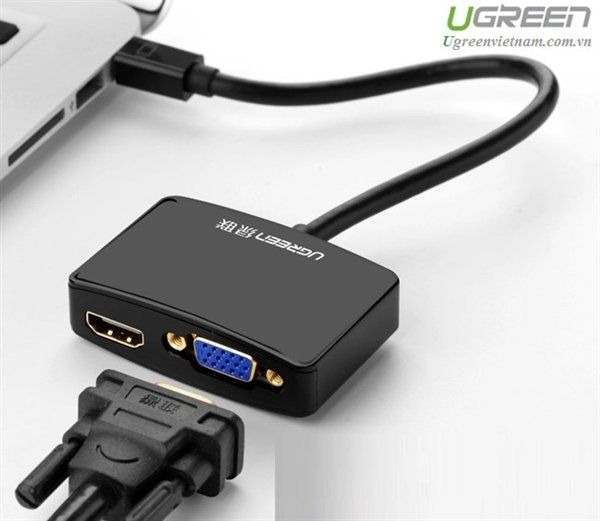 ** Chuyển mini Displayport sang Hdmi + Vga Ugreen MD108