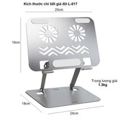 Giá đỡ Laptop kim loại xếp gọn L017