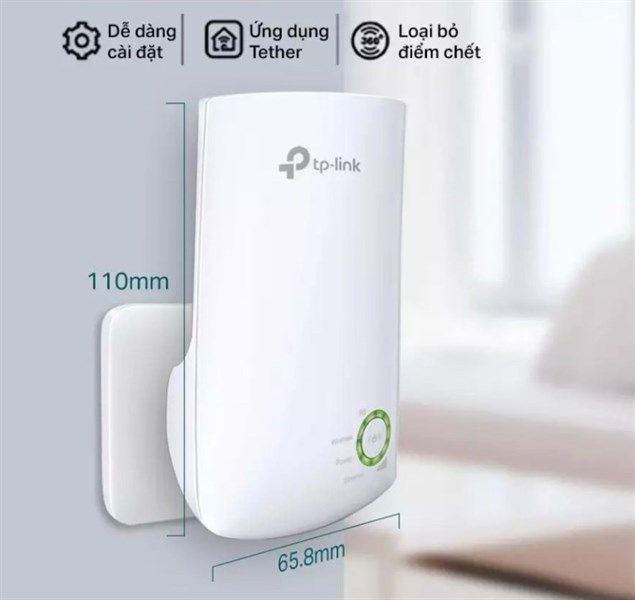 ** Khuếch đại wifi TPLink WA850re, ăng ten ngầm