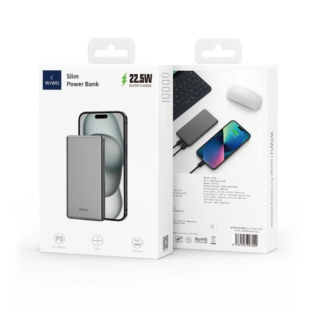 ** PDP Wiwu Slim 10.000mAh 22.5W