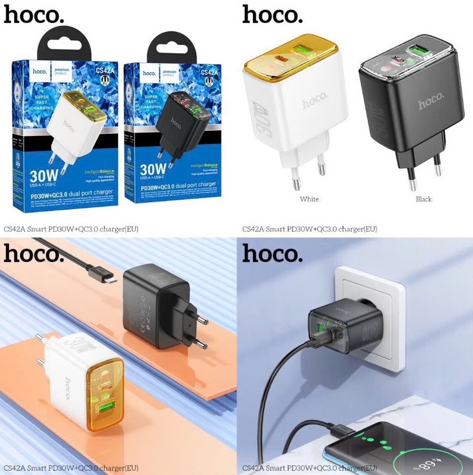 Cóc sạc Hoco CS42A 1U 1C 30W