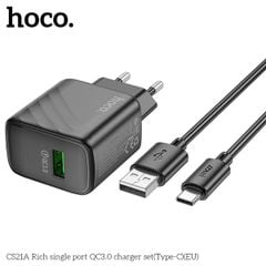 Bộ sạc Type C Hoco CS21 18W