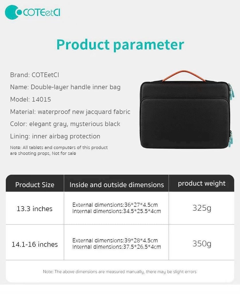 ** Túi chống sốc Coteci 14015 14 - 16 inch