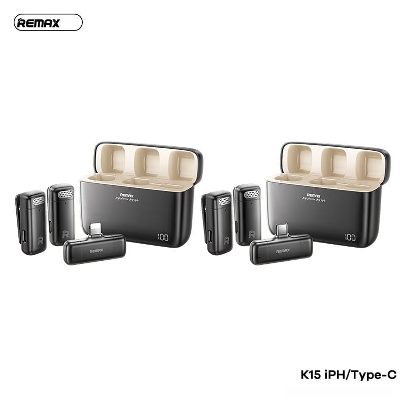 Micro cài áo Remax K15 2 Mic cổng Type C