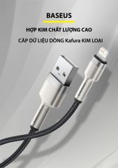 Cáp Lightning Baseus Metal 1m