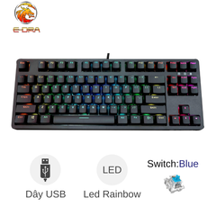 ** Bàn phím cơ EDra EK387/EK387L led RGB