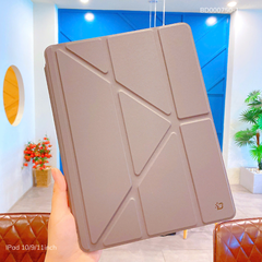 Bao da Ipad 10.9/11 inch Duxdicis Magi lưng trong vân da (tháo rời)