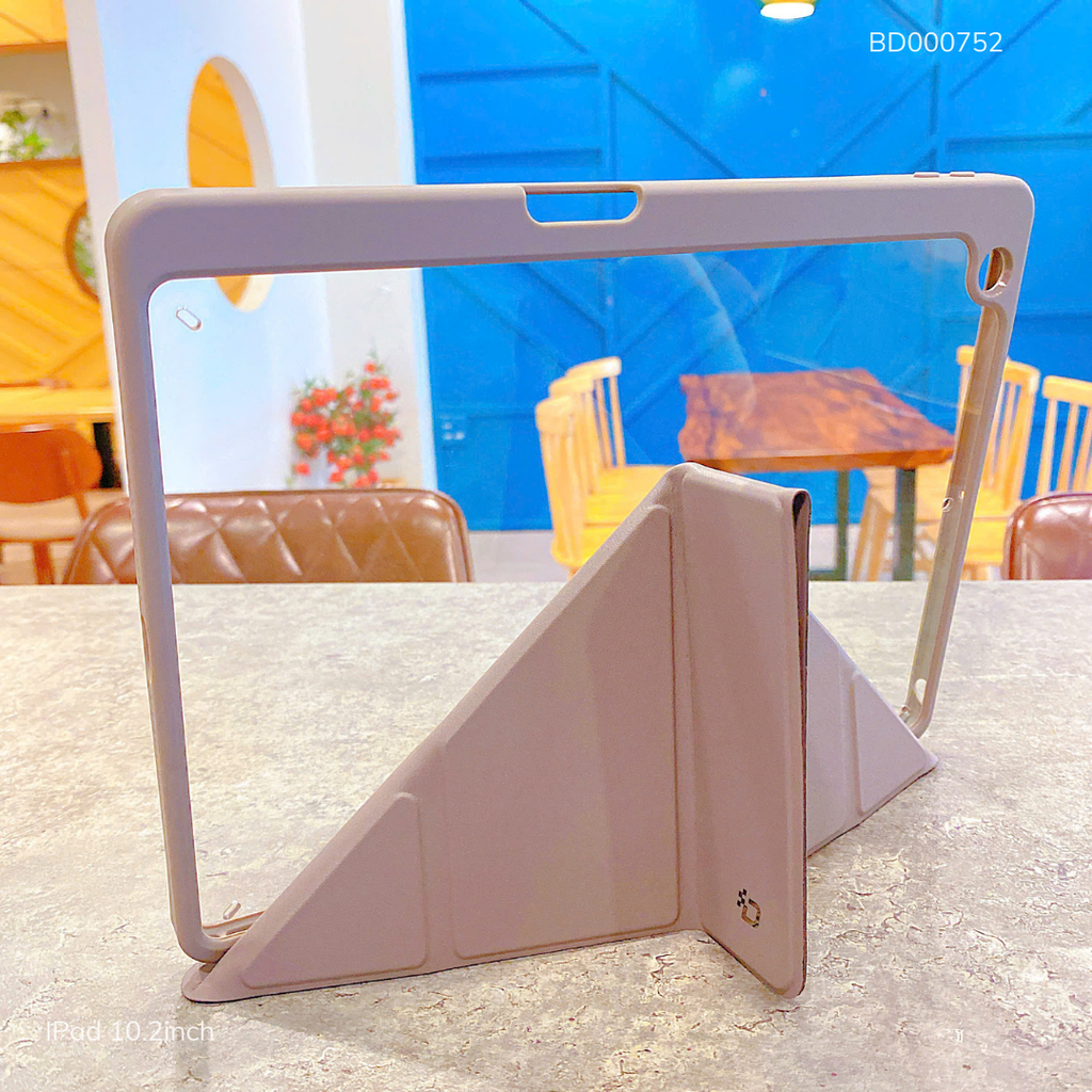Bao da Ipad 10.2 inch Duxducis Magi lưng trong vân da (tháo rời)