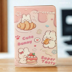 Bao da Ipad 9.7 Inch vân da sần cute