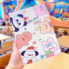 Bao da Ipad Gen 10/Gen 11 vân da sần cute