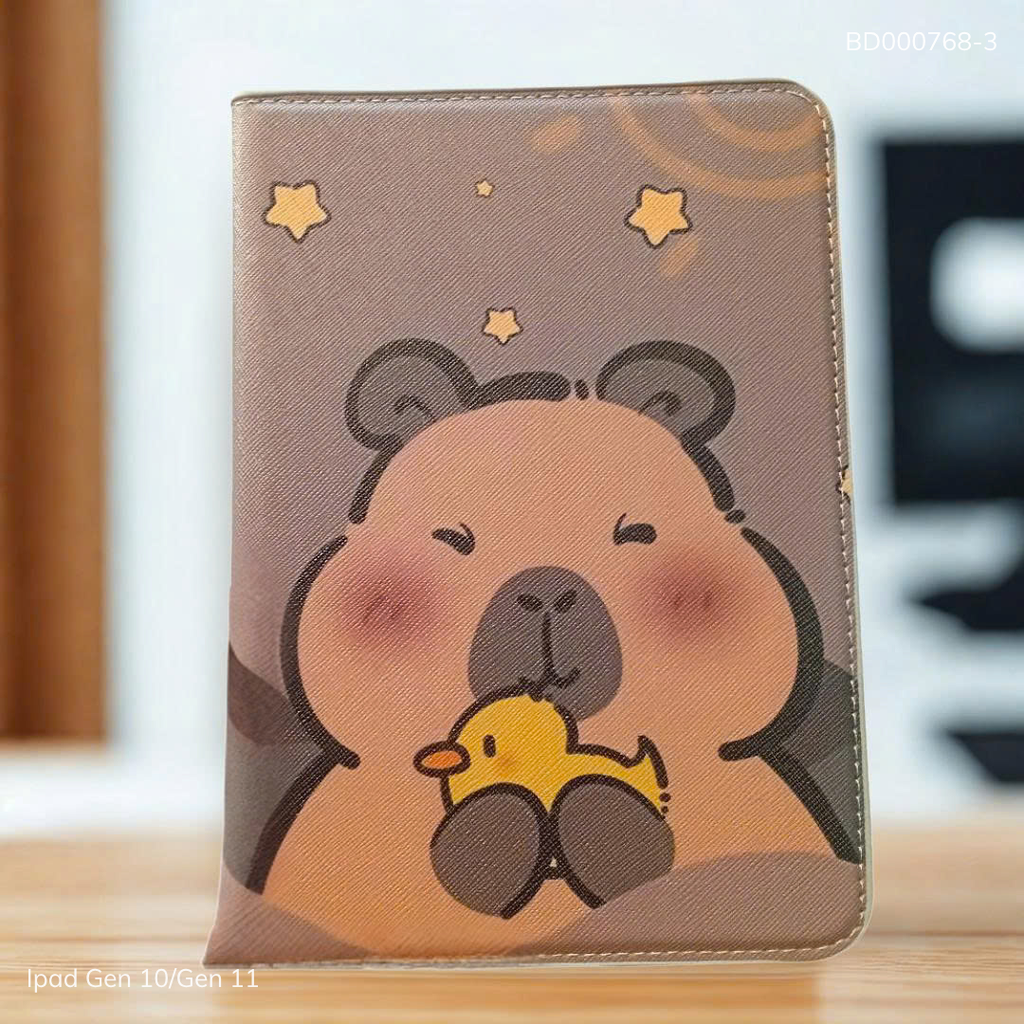 Bao da Ipad Gen 10/Gen 11 vân da sần cute