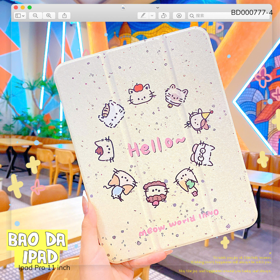 ** Bao da Ipad Pro 11 inch, 2020/2021/2022 dẻo nhám vân sần chống sốc