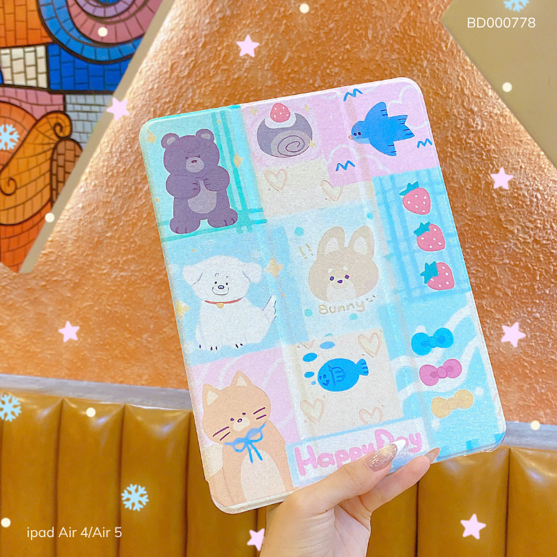 ** Bao da Ipad Air 4/Air 5, 10.9 inch dẻo nhám vân sần chống sốc
