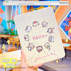 ** Bao da iPad Air 3/Pro 2017 10.5 inch dẻo nhám vân sần chống sốc