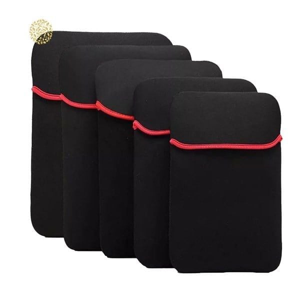 Túi chống sốc 14 inch đen viền đỏ
