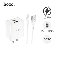 Bộ sạc Micro Hoco C89 2 cổng USB