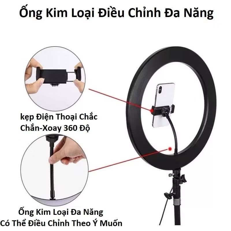 ** Kẹp điện thoại uốn dẻo ren ngoài