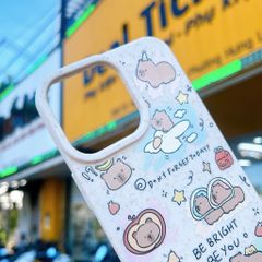** Ốp IP 13/14 lúa mì nhiều Capybara BE BRIGHT BE YOU
