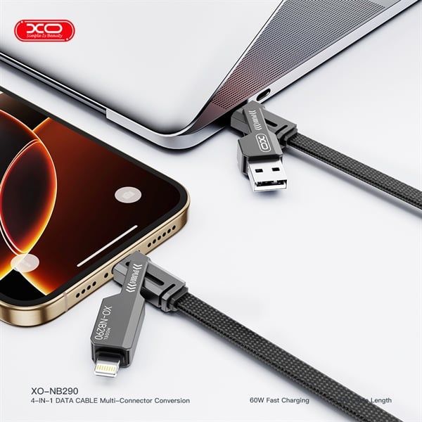 Cáp 4 in 1 XO NB290 60W