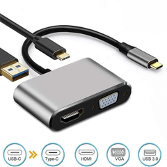 ** Cáp chuyển Type C ra HDMI + VGA