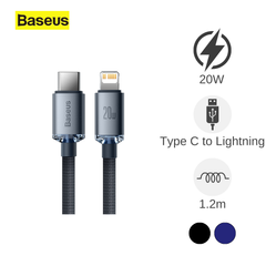 Cáp Type C to Lightning Baseus Crystal Shine 20W 1.2m