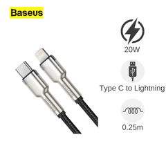 Cáp Type C to Lightning Baseus Metals 20W 25cm