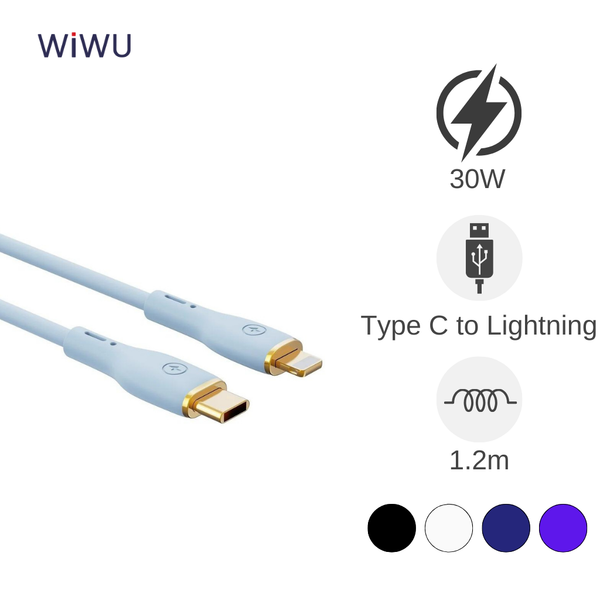 Cáp Type C to Lightning Wiwu Vigor C018 1.2m