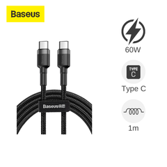 [C] Cáp Type C to Type C Baseus Cafule Cable CATKLF-G 60W 1m