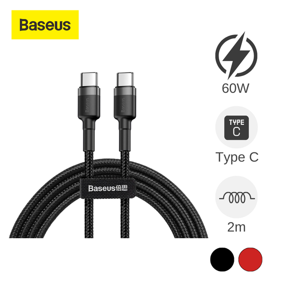 Cáp Type C to Type C Baseus Cafule Cable 60W 2m
