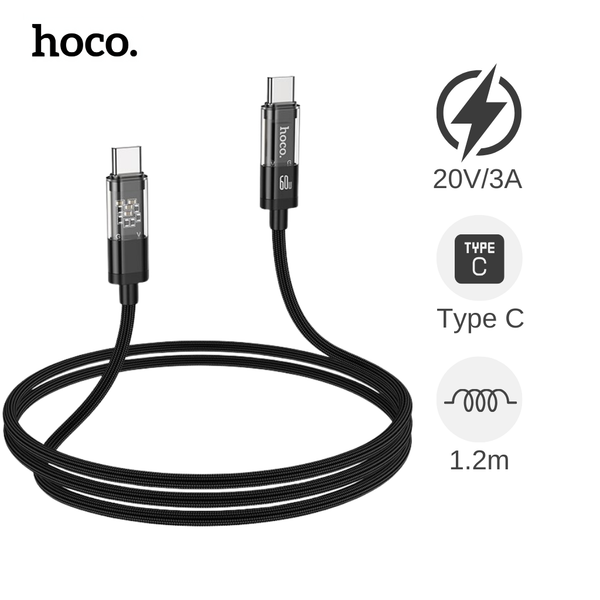 Cáp Type C to Type C Hoco U116 1.2m